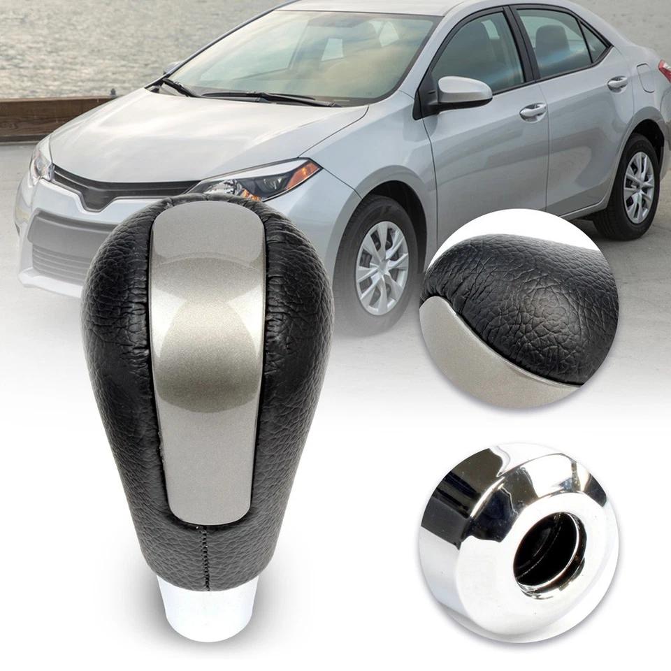 Pomo de cambio de marchas automático de cuero para Mazda CX-7 2007 2008 2009 2010 2011 2012 Foto 3 de 4