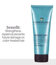 PUREOLOGY STRENG CURE 6.8 OZ SUPERFOOD DEEP TREATMENT HAIR REPAIR MASK / MASQUE