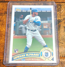 Topps 2021 Archives 2011 Topps Edward Olivares Royals Rookie Base Card #251. rookie card picture