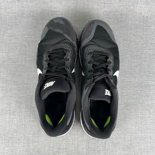 Nike Alpha Huarache Elite 3 Shoes Mens 9 Black Turf Running Sneakers CK0748-003 - Picture 8 of 10