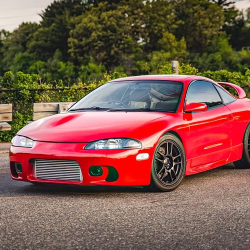 2-Row Full Aluminum Core Radiator for 95-99 Mitsubishi Eclipse/Eagle Talon MT - Picture 6 of 6