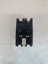1) FEDERAL PACIFIC NB270 2 POLE 70 AMP 240 VOLT BOLT ON BREAKER 