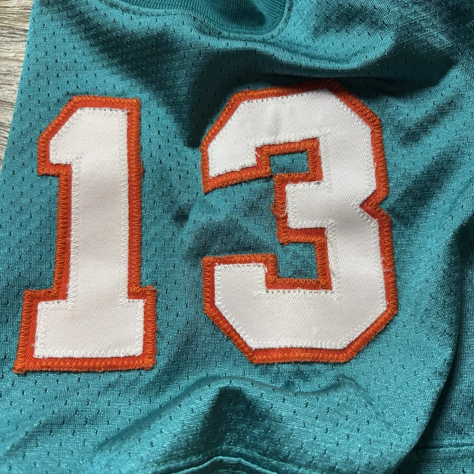 Camiseta deportiva vintage Dan Marino auténtica Wilson línea Aqua Pro talla 48 cosida Foto 2 de 4