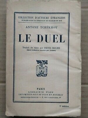 Antonius Tschechow - Das Duell / Buchhandlung Plon 1927