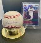 Barry Bonds Autographed Baseball with COA and Authenticated 25 Sticker Giants