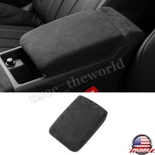 Alcantara Center Armrest Box Cover Trim For Audi A4 A5 S4 S5 A4l B9 2017-2025 Alcantara Center Armrest Box Cover Trim For Audi A4 A5 S4 S5 A4l B9 2017-2025