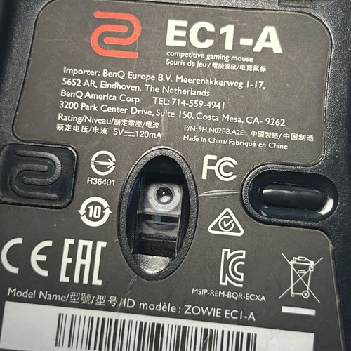 BenQ Zowie EC1-A Ergonomic Competitive Gaming Wired Mouse Black Works - Picture 5 of 5