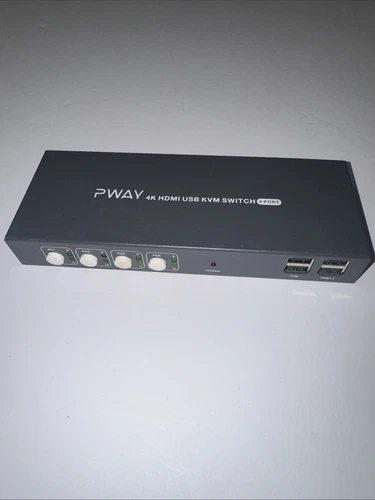 Pway 4K HDMI USB KVM Switch (4x1)