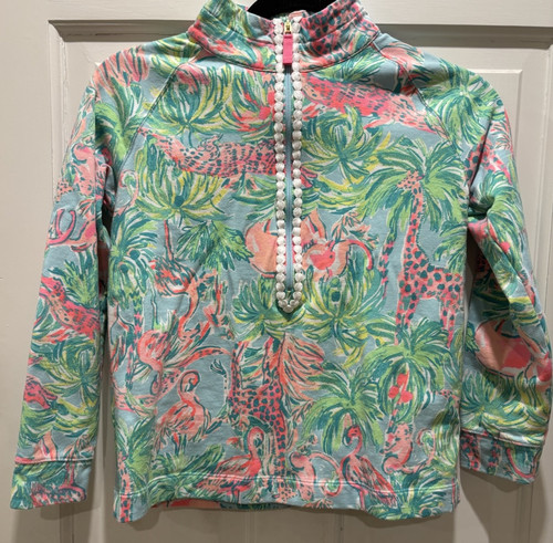 LILLY PULITZER MULTICOLOR JUNGLE PRINT SWEATSHIRT SIZE XL(12/14) - Picture 1 of 7