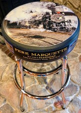 PM PERE MARQUETTE #1225 Custom Handcrafted MADE-IN-USA Limited Edition bar stool