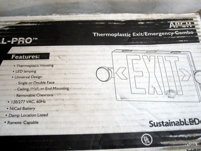 Cooper Lighting - Thermoplastic EXIT/EMERGENCY Combo Sign