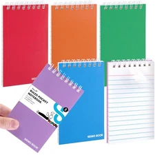 Koogel 6 Pack Small Notebooks Bulk, 3x5 Inch Mini Lined College Ruled Journal...