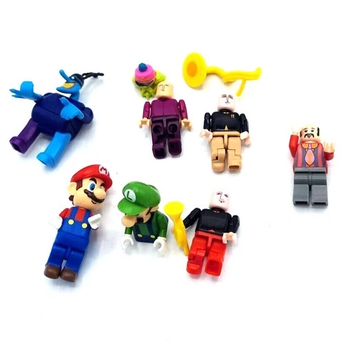 Lot of 7 LEGO Super Mario Luigi Star Trek Ringo Starr Mini Accessories Figurine