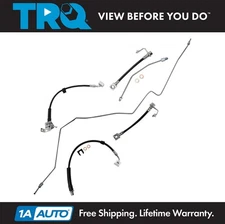 TRQ Front & Rear Brake Hose Set For 03-10 Dodge Ram 2500 Ram 3500 11-13 Ram 2500