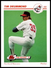 1991 Tim Drummond Impel BASEBALL #406 Portland Beavers