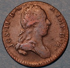 Austrian Netherlands 2 Liards 1782 Joseph II KM# 31