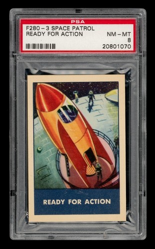 1953 F280-3 Space Patrol Set-Break Ready For Action PSA 8 NM-MT