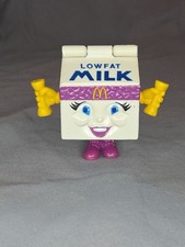 1993 Vintage McDonalds Happy Meal Toys Changeables Lowfat Milk Carton