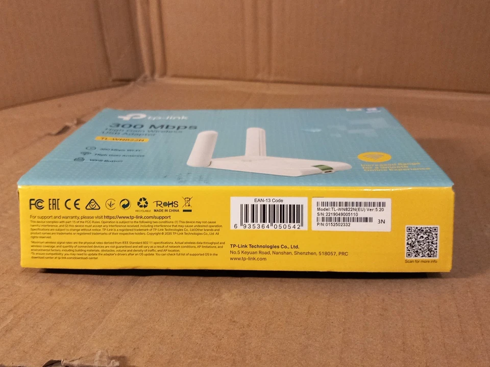 TP-Link TL-WN822N 300Mbps High Gain Wireless N USB Adapter, Stronger Coverage - Image 4 of 4