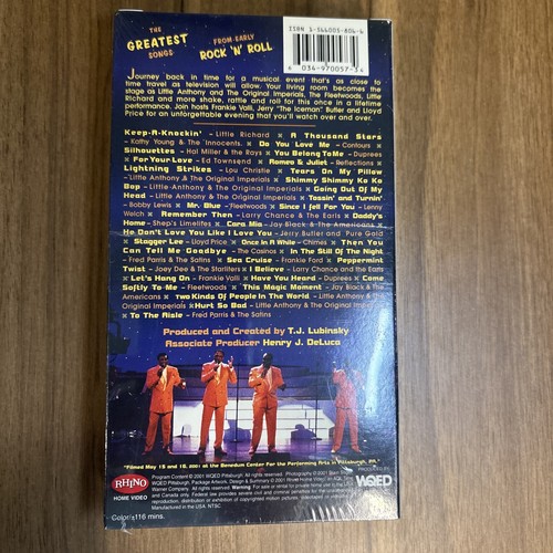 Rock, Rhythm And Doo Wop VHS The Greatest Songs From Early Rock 'n' Roll Rhino - Picture 2 of 2