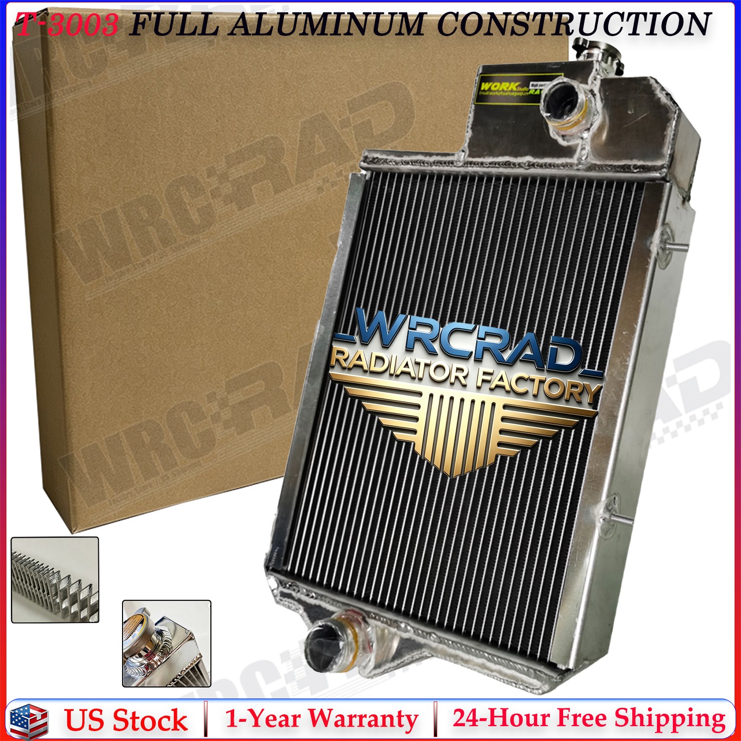 AT20849 Tractor Radiator fits John Deere 1530 1630 2040 2240 300 301 820 830 920