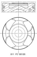 Mahle Kolben 011 PI 00120 000 FüR Opel