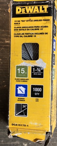 DEWALT 1-3/4 in. x 15-Gauge DA 34-Degree Bright Finish Nails