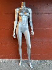  5'6" Silver Headless Female Mannequin Woman Full Body Display Dress Form