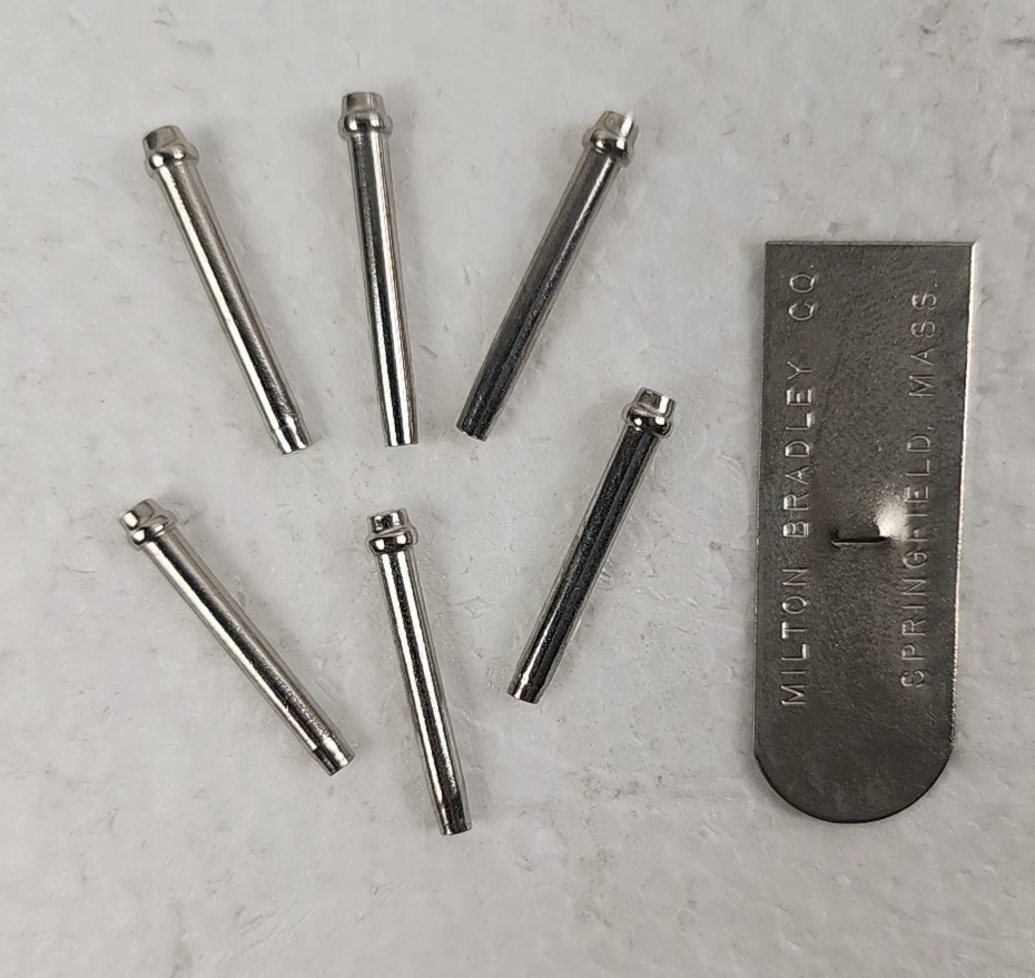 Juego de Cartas de Mesa Milton Bradley 4626-A Cribbage Años 60 De Colección - Clavijas de Metal Selladas Foto 3 de 4