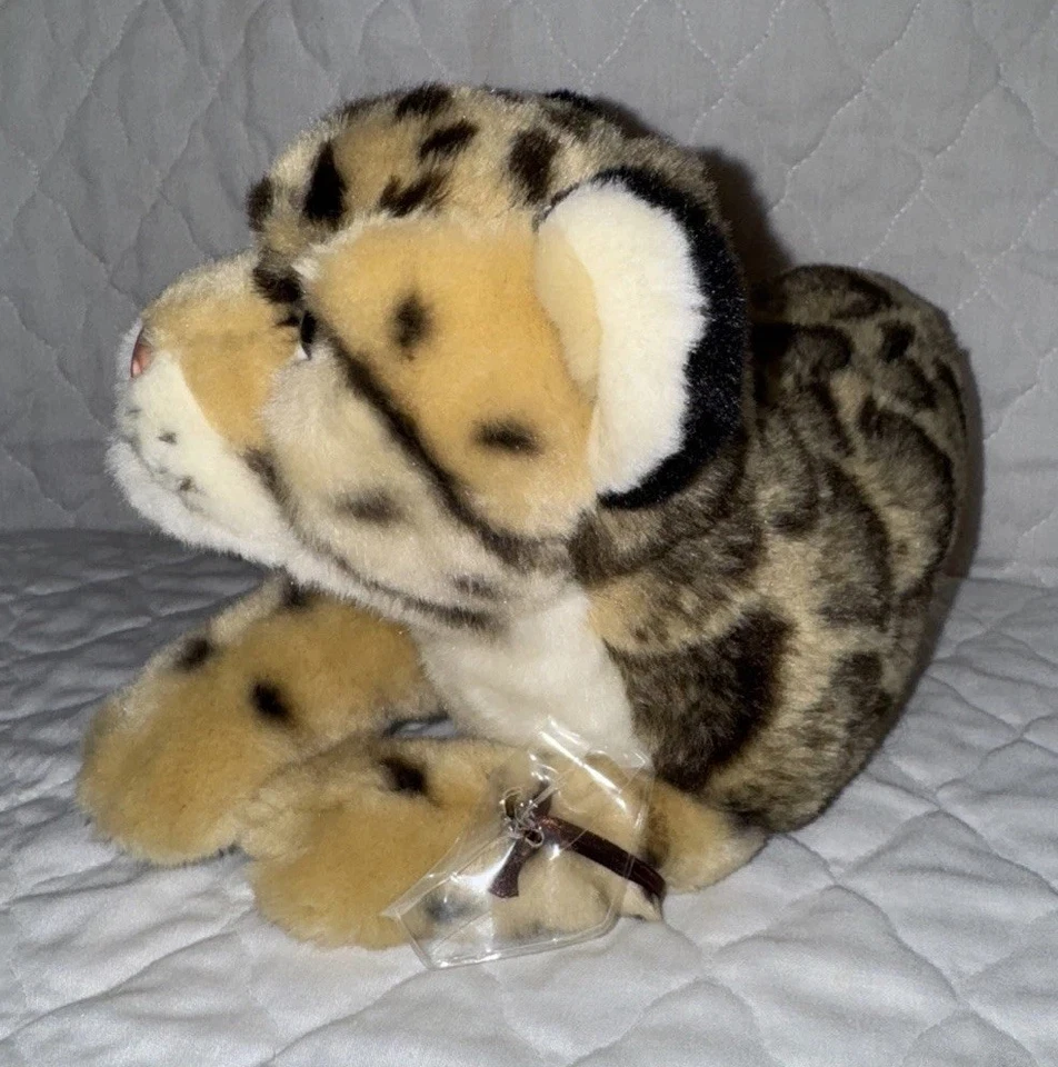 Peluche Ganz Webkinz Signature SIN CÓDIGO En Peligro Nublado Leopardo Peluche Foto 3 de 4