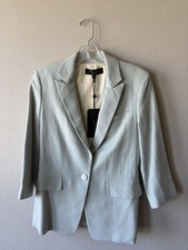 Rag  Bone Wool Blend Fully Lined Blazer In Aqua blue