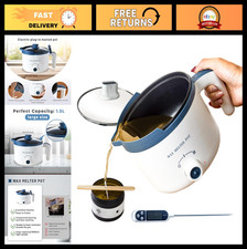 Electric Wax Melting Pot with Thermometer - Candle Making Double Boiler Set