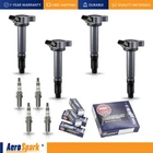 4 Ignition Coil & 4 NGK Iridium Spark Plug for 2009-2018 Toyota RAV4 2.5L UF487
