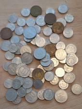 ca. 90 DDR Kursm&uuml;nzen von 1 Pfennig bis 1 Mark