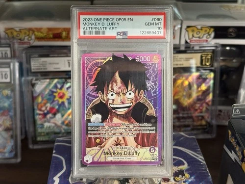 One Piece OP05-060 Alt Art Leader Luffy  Alternate Parallel English PSA 10