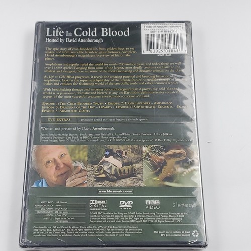 BBC Video Life in Cold Blood (DVD) BRAND NEW! 2 Discs. David Attenborough. - Picture 2 of 2