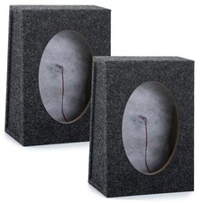 2 Pcs Angled Style Car Audio Speaker Box 6 x 9 Inch 8.66 x 4.72 x 12.8 Inch