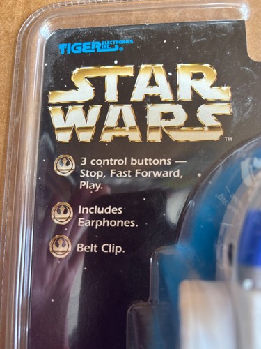 Star Wars R2D2 Personal Cassette Player Tiger Electronics 1997 Still Sealed - Picture 4 of 4