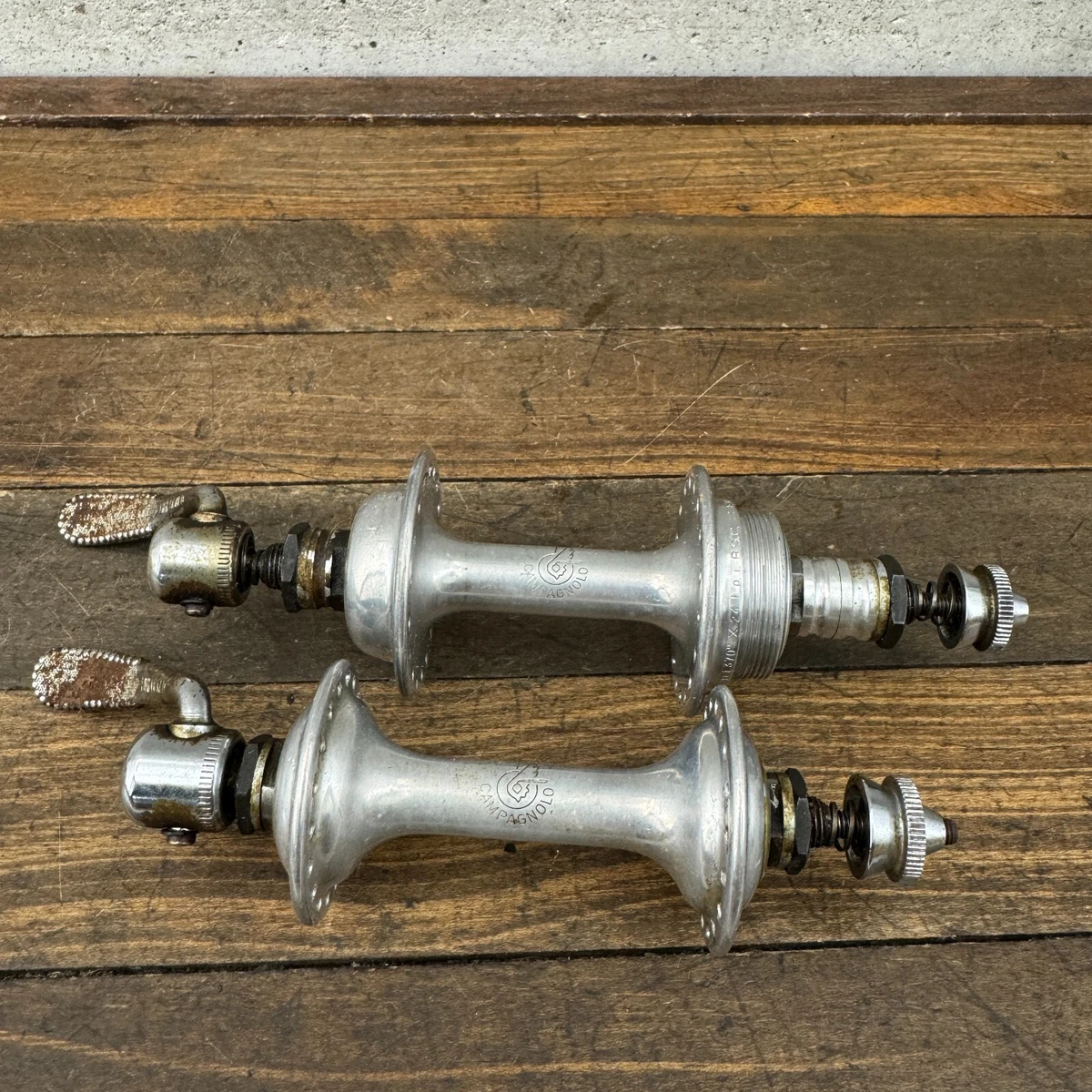 Set Kit Campagnolo Record Hubs 36 H 9/12 S Neuf Dans La Boîte