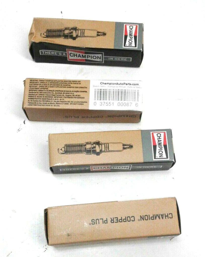 Champion 123 RN5C Copper Plus Spark Plugs Electrode Design For Extended Life 4pk