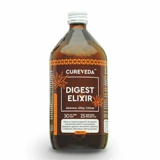 Cureveda Digest Elixir Herbal Syrup, Relief from Digestive Problems 450 ml