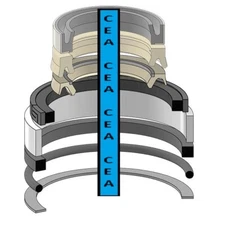 252828A3 Hydraulic Cylinder Seal Kit Fits Case 75XT 435 445 445CT