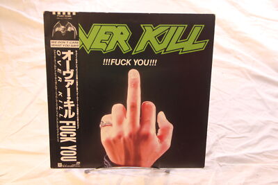 Overkill   !!!Fuck You!!! Rock Trash Vinyl LP Japan + OBI P-6265