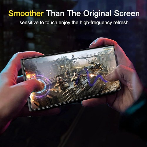 3+3 Samsung Galaxy S24 Ultra Displayschutzfolie Glas Anti Fingerabdruck Klar Saver - Bild 7 von 14