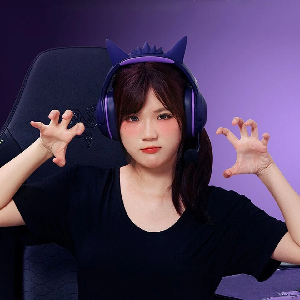 Razer x Pokémon Gengar Kraken V2 Wired Headset Headphone Limited Edition - Image 3 of 4