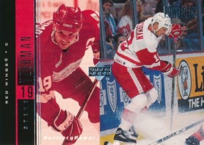 1999-00 UD PowerDeck AUXILIARY POWER #11 STEVE YZERMAN - Detroit Red Wings