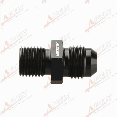 AN-6 AN6 -6AN Male To 1/4" BSP BSPP Straight Adapter Aluminum Black - Picture 5 of 6