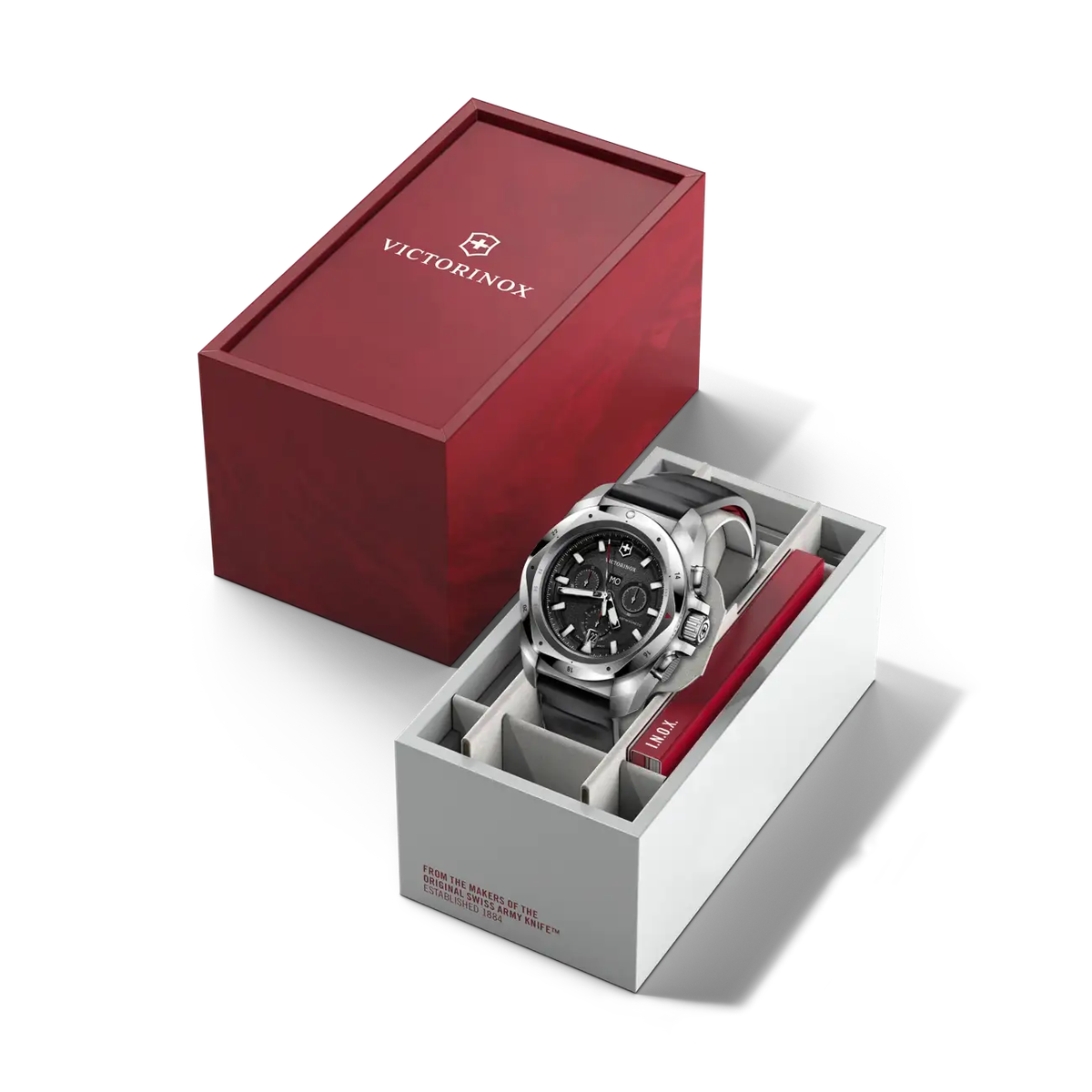 Victorinox I.N.O.X. Chronograph 43 MM SS Black Dial Watch Victorinox I.N.O.X. Chronograph 43 MM SS Black Dial Watch