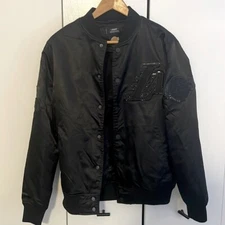LA Lakers Pro Standard Bomber Jacket Black/Black Small Mens