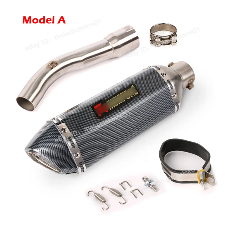 For Yamaha FZ1 2006-2015 Exhaust System Mid Link Pipe Slip On 51mm Muffler Tips - Image 3 of 4